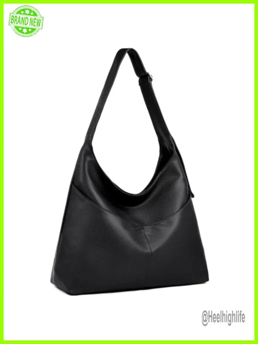 Vegan Leather Large Slouchy Hobo Bag Shoulder Crossbody Work Tote